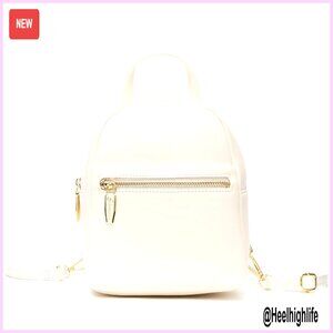 Mini Backpack Purse for Women Girls Faux Leather Small Shoulder Bag